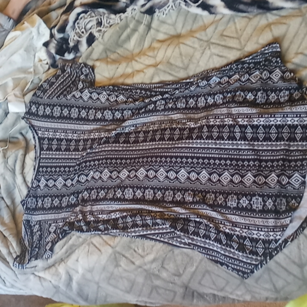 Tribal Print T-shirt Dress
